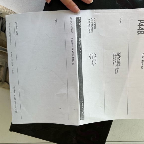 p448 F9 John Platinum sneakers - Picture 4 of 5